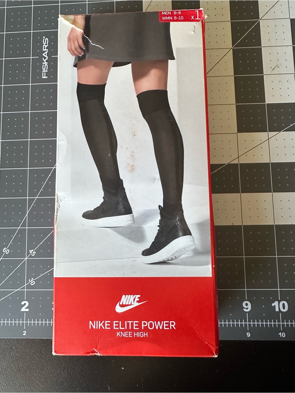 Nike Knee-High Athletic Socks in Black